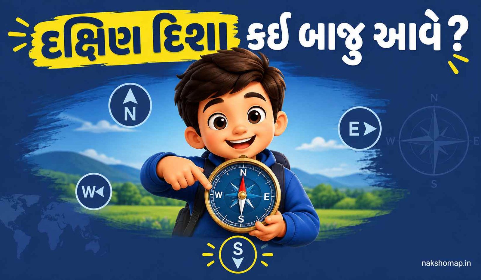 દક્ષિણ દિશા કઈ બાજુ આવે | South Direction in Gujarati