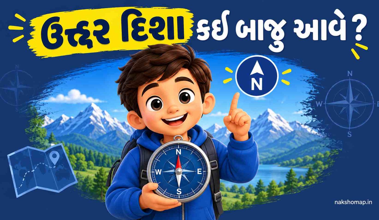 ઉત્તર દિશા કઈ બાજુ આવે | North Direction in Gujarati